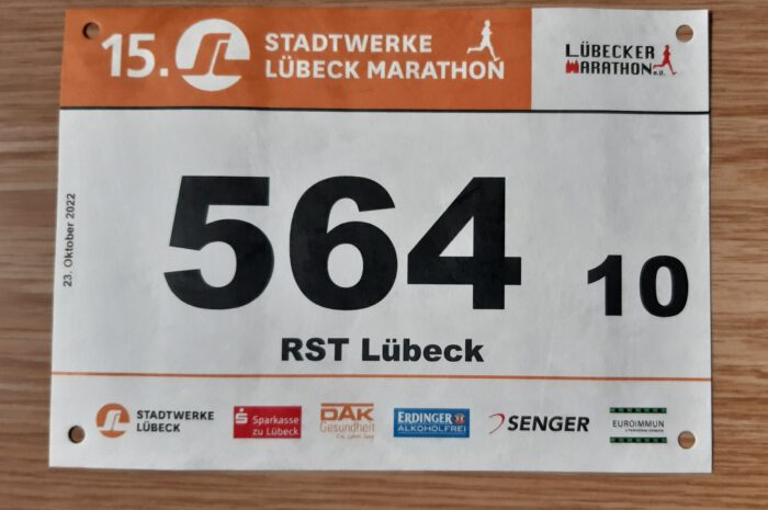 RST Lübeck wieder mit einer Staffel beim Lübecker Marathon dabei