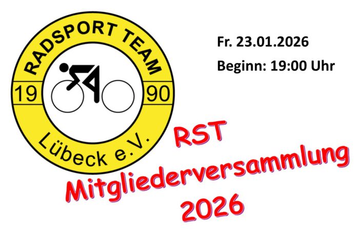 RST Lübeck: Mitgliederversammlung am Fr. 23. Januar 2026
